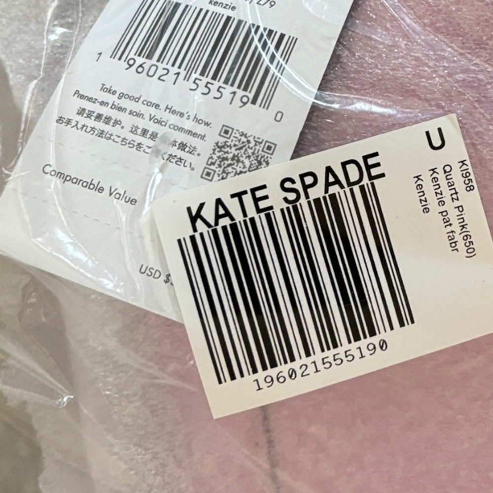 kate spade NWT Kenzie small Metallic Quartz Pink Convertinle Crossbody Clutch - Picture 15 of 16